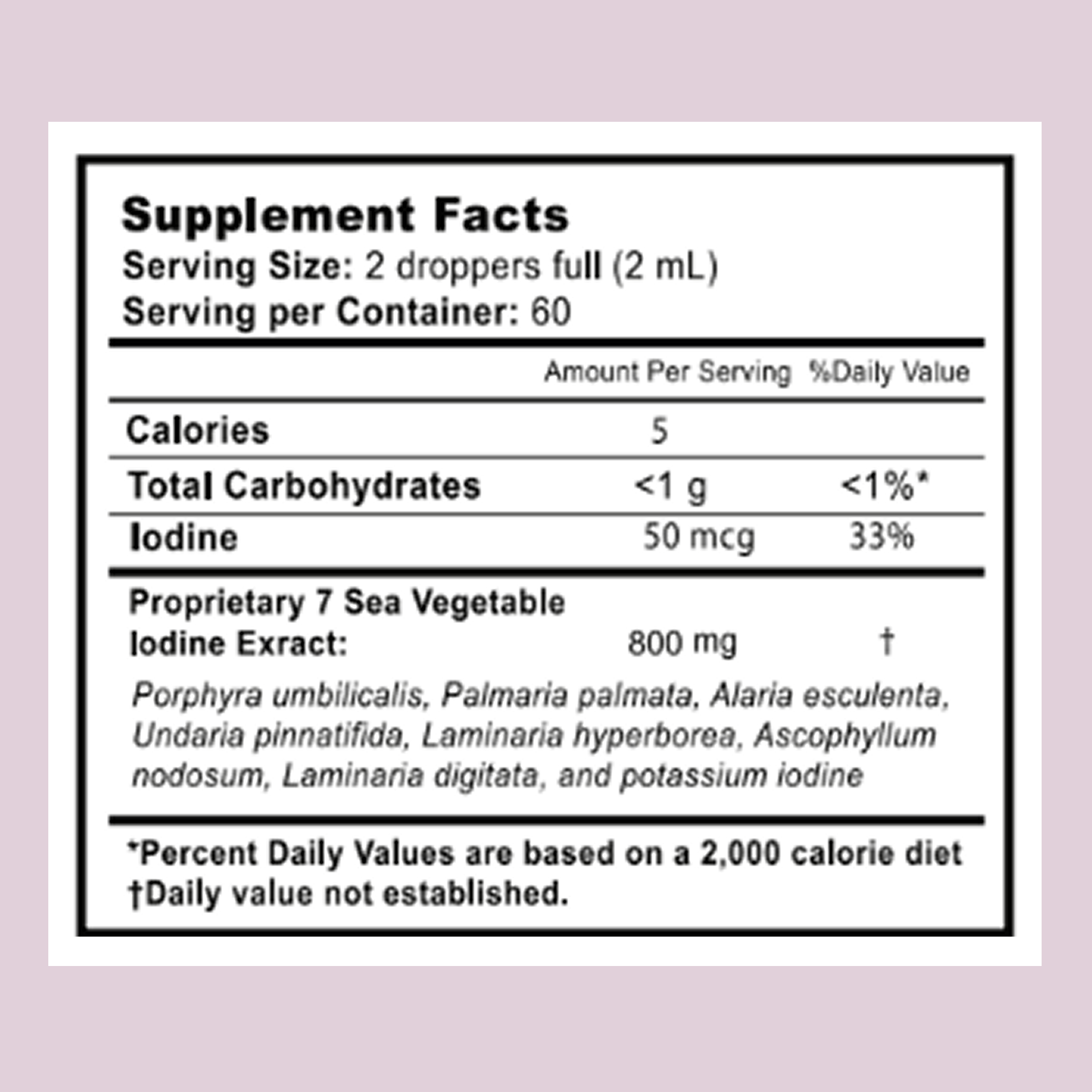 PURE VITALITY 7 Sea Vegetables