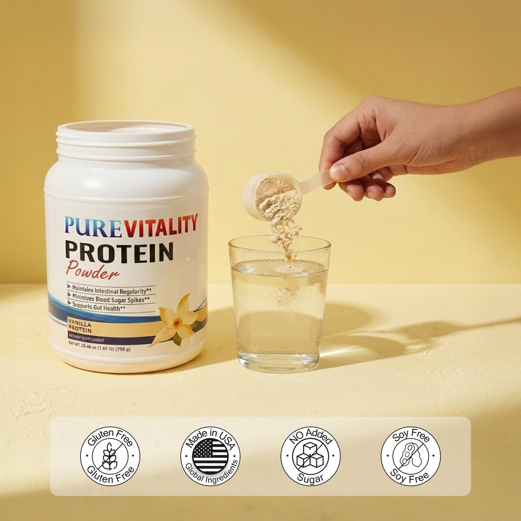 PURE VITALITY Whey Protein Shake – Vanilla
